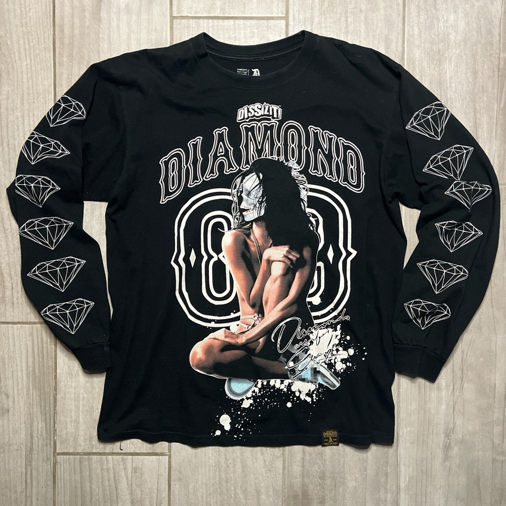 Dissizit X Diamond supply co long sleeve shirt size large